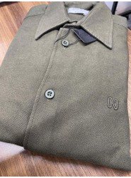 8971-NTW  Haki Kışlık Pamuklu  Gömlek