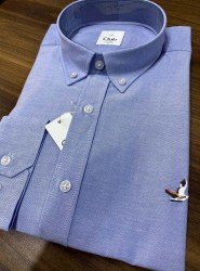 8974-BYMN Açık Mavi Comfort Fit Gömlek