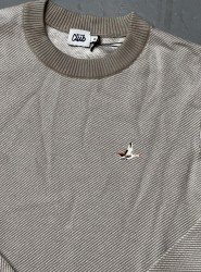 8986-Bymn Vizon Bisiklet Yaka Desenli Triko Kazak