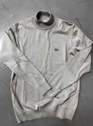 8989-Lcst Gri Yarım Balıkçı Triko Kazak