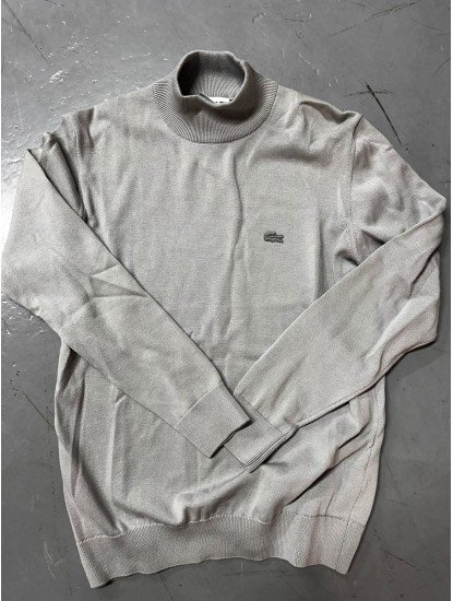 8989-Lcst Gri Yarım Balıkçı Triko Kazak