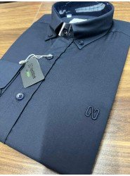 9002-NTW  Lacivert Pamuklu  Gömlek