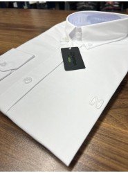 9009-NTW Beyaz Pamuklu  Gömlek