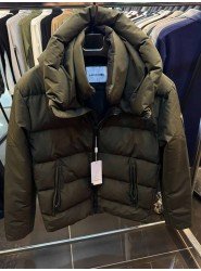 9018-LCS Haki Kapşonlu Şişme Mont