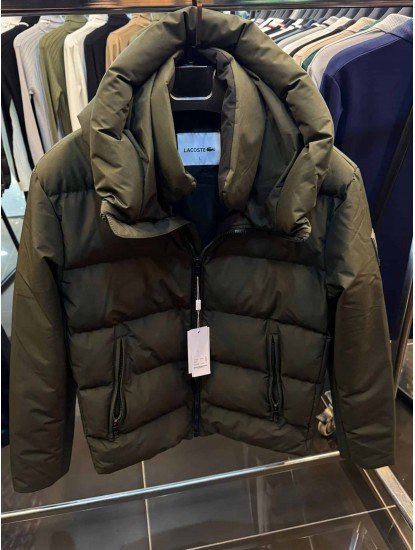 9018-LCS Haki Kapşonlu Şişme Mont