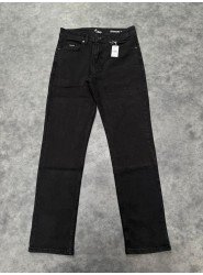 9021-BYMN Siyah Rahat Kalıp Kot Pantolon