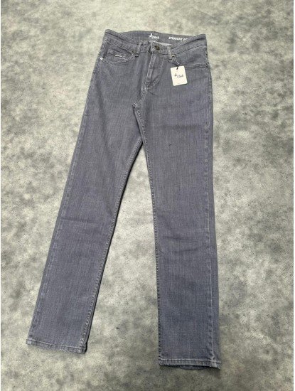 9024-BYMN  Gri Rahat Kalıp Kot Pantolon