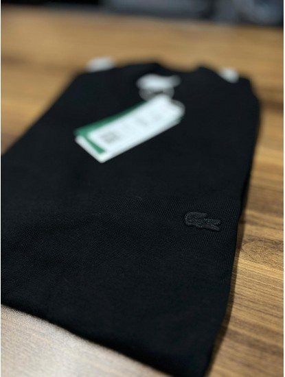 9028-Lcst Yarım Balıkçı Siyah Triko Kazak