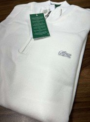 9036-Lcst Yarım Fermuarlı Ekru Triko Kazak