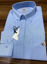 9049-BYMN Mavi Regular Fit Gömlek