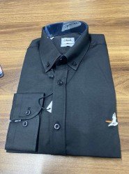 9052-BYMN Siyah Regular Fit Gömlek