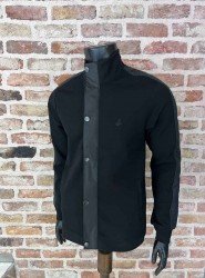 9057-Bymn Siyah Fermuarlı Çıt Çıtlı Sweath