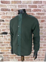 9059-Bymn Haki Yeşil Fermuarlı Çıt Çıtlı Sweath