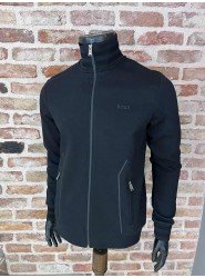 9063-HB Tam Fermuarlı Siyah Sweath