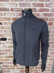 9064-HB Tam Fermuarlı Gri Sweath