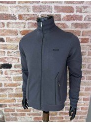 9064-HB Tam Fermuarlı Gri Sweath