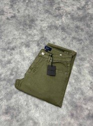 9070-NTW Haki Pamuk Gabardin Pantolon