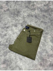 9070-NTW Haki Pamuk Gabardin Pantolon