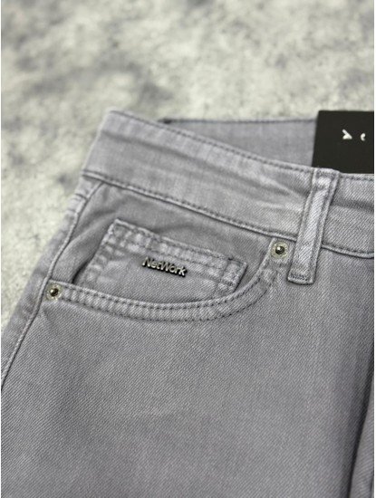 9071-NTW Gri Pamuk Gabardin Pantolon