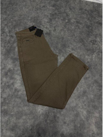 9072-NTW Kahve Pamuk Gabardin Pantolon