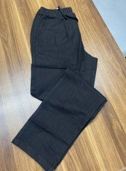 9073-BYMN Siyah Pamuklu Pantolon