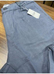 9074-BYMN Füme Pamuklu Pantolon