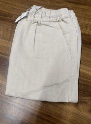 9076-BYMN Bej Pamuklu Pantolon