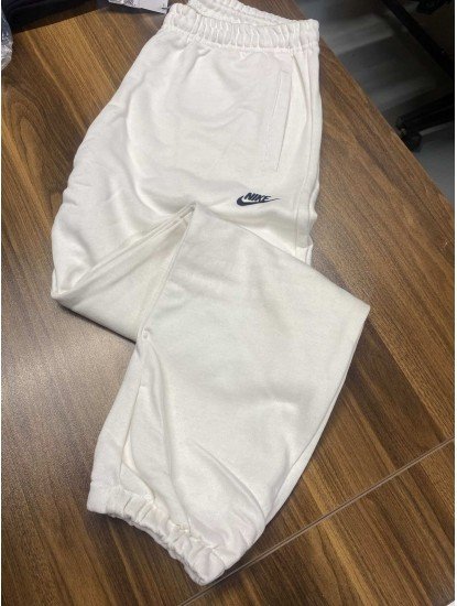 9088-NK Ekru Paçası Lastikli Eşofman Altı