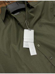 9098-BYMN Business Haki Slim Fit  Gömlek