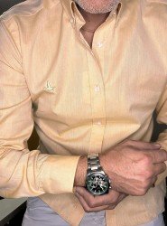 9103-BYMN Kavuniçi Tona Ton Logolu Comfort Fit  Gömlek